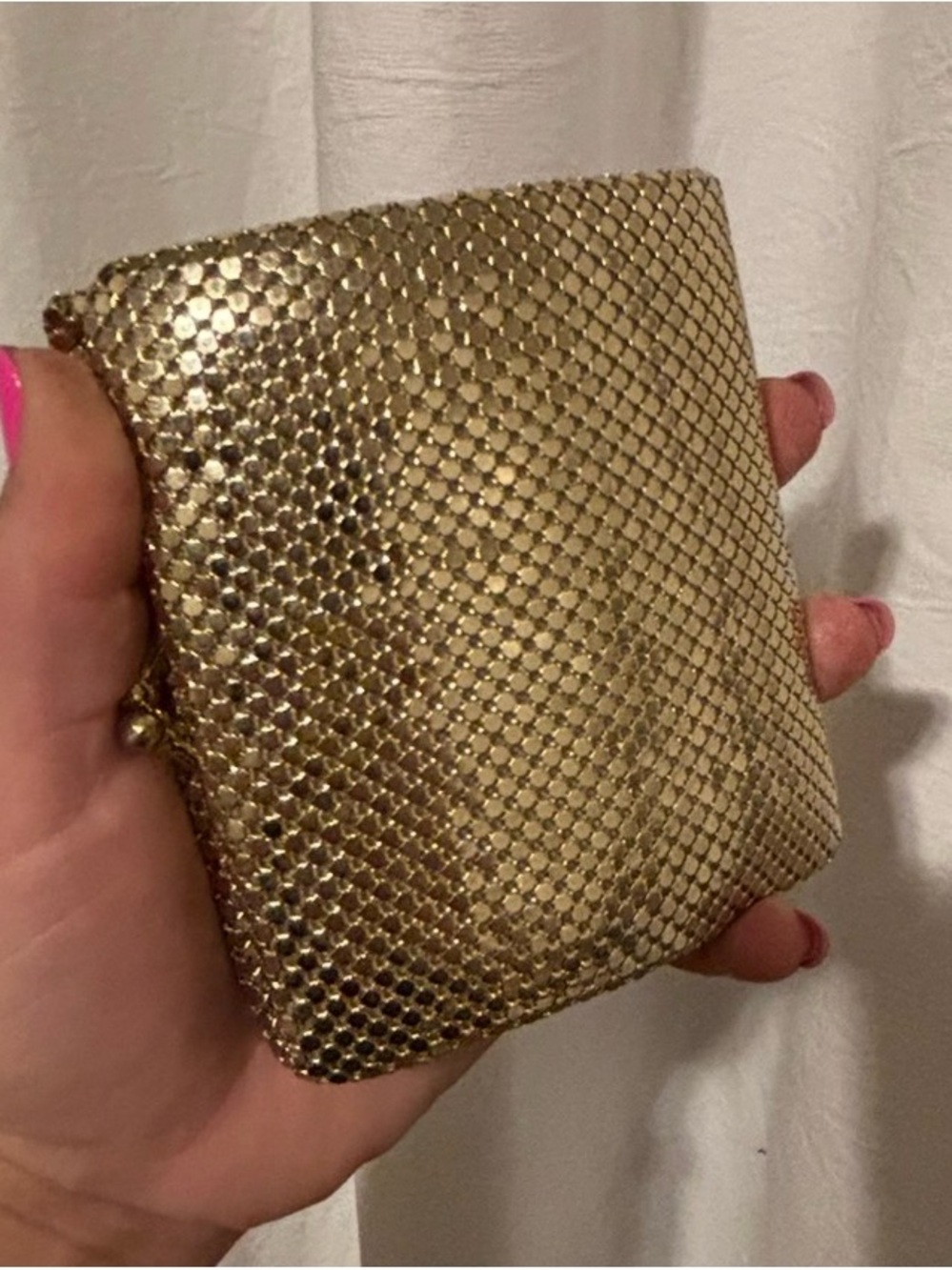Vintage Gold Mesh Coin Purse Wallet - Picture 2 of 10